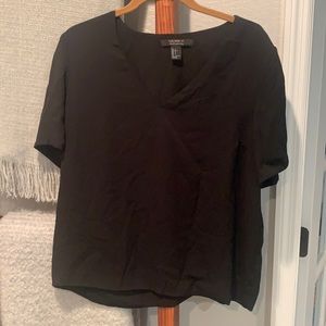 🌵3/$15 🌵  Black double layer blouse / large